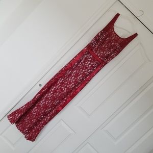 Red Lace Formal gown